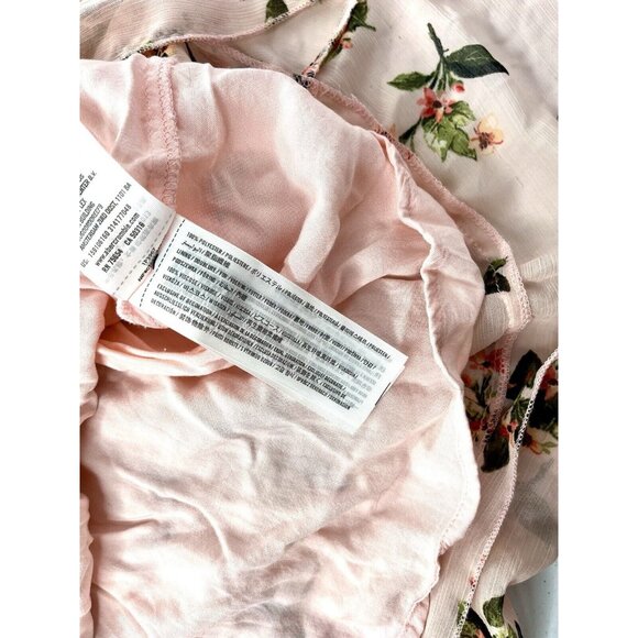 ABERCROMBIE & FITCH Women's Pink Floral Spaghetti Strap Mini Dress XS - Picture 5 of 7
